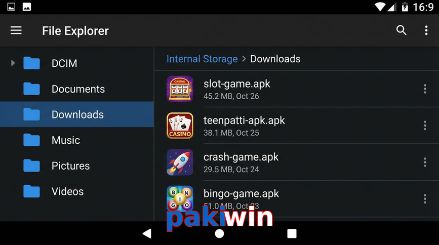 Main screen of Pakiwin gameapk page for PK players